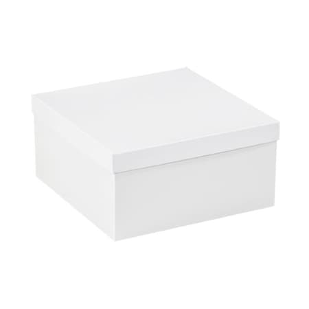 Bsc Preferred 12 x 12 x 6'' White Deluxe Gift Box Bottoms, 50PK BUY00017768